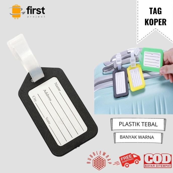 Jual FIRST PROJECT - Luggage Tag Name Tag Holder Label Koper Plastik ...