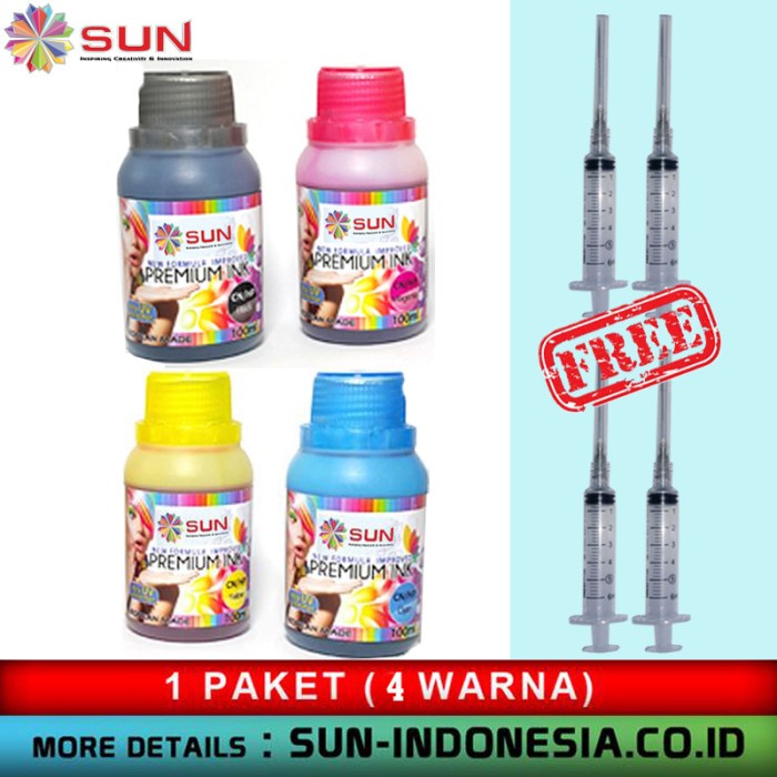 Jual Tinta Sun Premium Ink Nfi 100 Ml Canonhp 1 Set 4 Colour Shopee Indonesia 5417