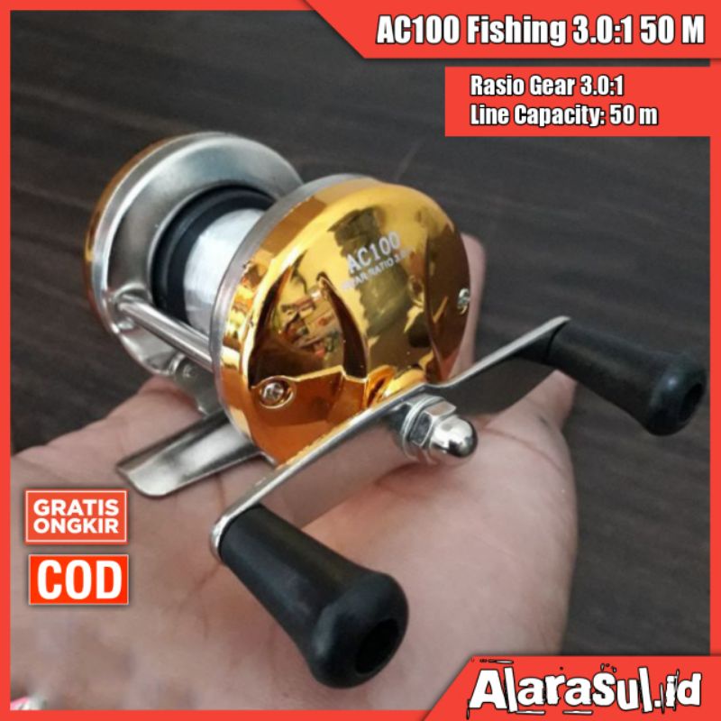 Jual Fishing Reel Casting Minitroll AC100