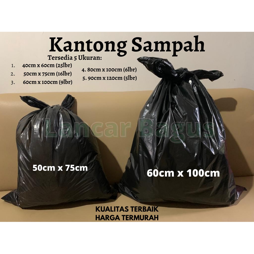 Jual Kantong Plastik Sampah Trash Bag Hdpe 40x60 50x75 60x100 80x100 90x120 Shopee Indonesia 5125