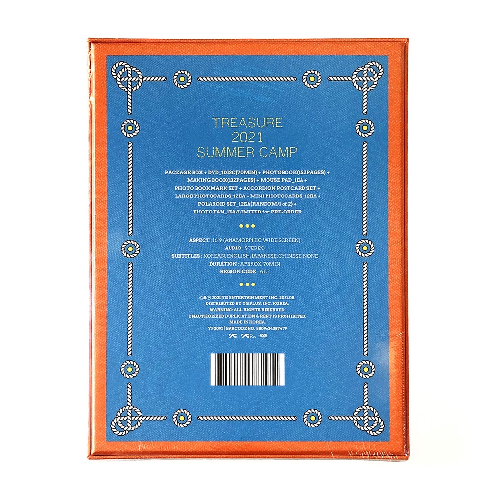 楽天市場】【8/17発売】【DVD】TREASURE 2021 SUMMER CAMP【韓国