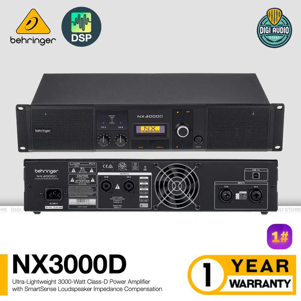 Jual Power Amplifier Speaker Pasif Behringer NX3000D Class D 3000