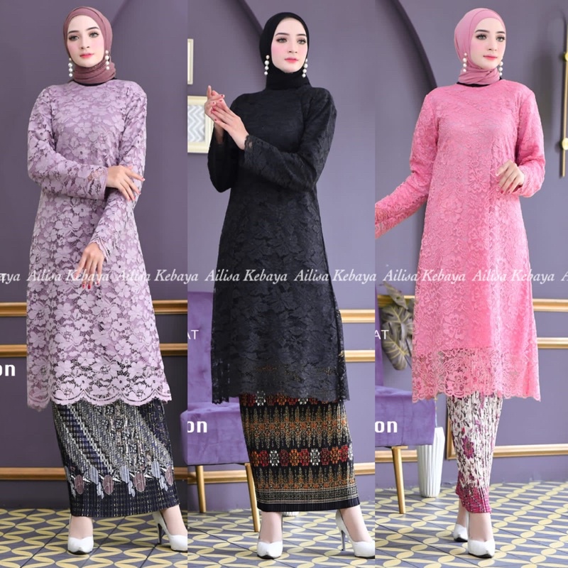 Jual Brukat Tunik/kebaya Wisuda / Kebaya Modern / Kebaya Murah/ Kebaya ...