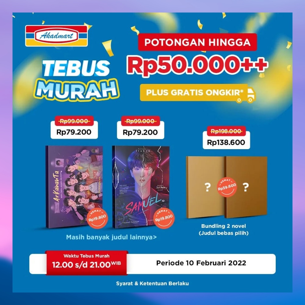 Jual AKADMART - TEBUS SUPER MURAH NOVEL ( Paket Tebus Murah & Paket