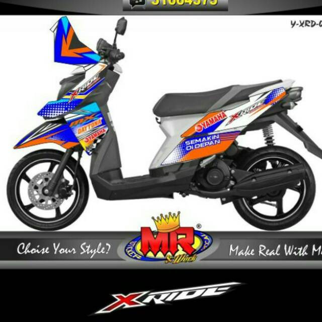 Jual Decal Decal XRide 115 old lama Stiker Sticker X ride QQ 01 spec A ...