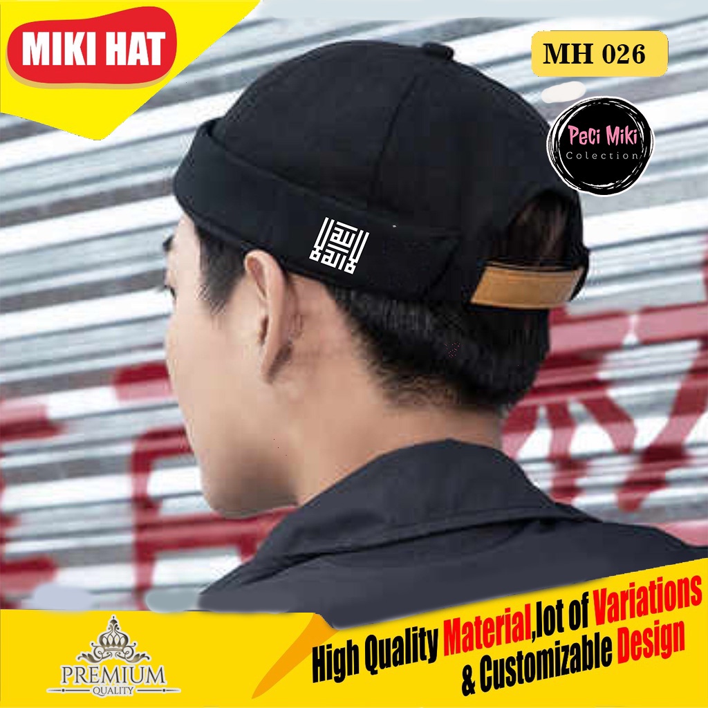 Jual Peci Miki Hat Premium La Ilaaha Illallaah Peci Mikihat Topi