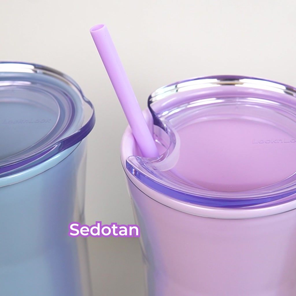 Jual LocknLock Botol Minum Daily Essential Cold Cup with Straw 770ml ...