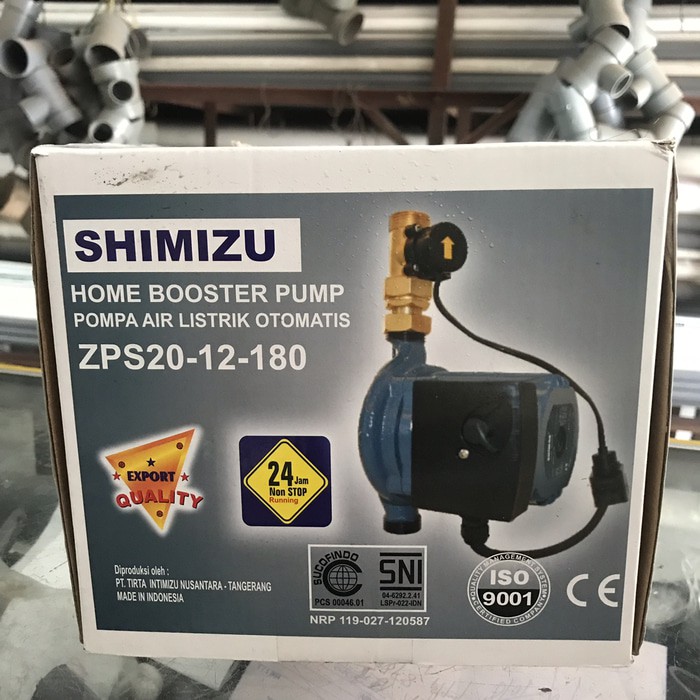 Jual Pompa Air Shimizu Booster Pump Zps20 12 180 Pompa Dorong Murah Zps