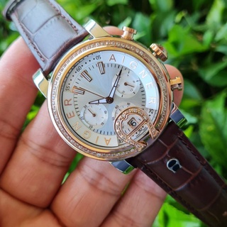 Jam Tangan Aigner Bari Donna Original A37200 Permata Chronograph Aktif