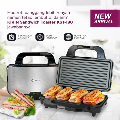 Jual Kirin Sandwich Toaster KST-180 | Shopee Indonesia