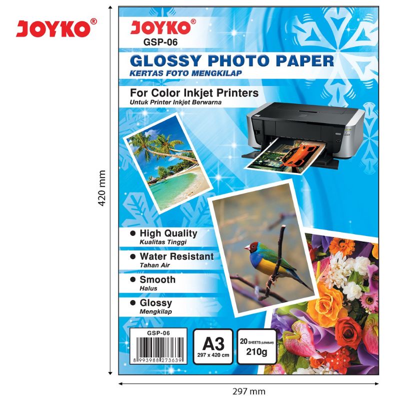 Jual Kertas foto A3 glossy photo paper A3 210gsm Shopee Indonesia