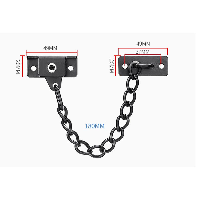 Jual Grendel Rantai Jendela / Safety Chain Lock / Kunci Kulkas Pengaman ...