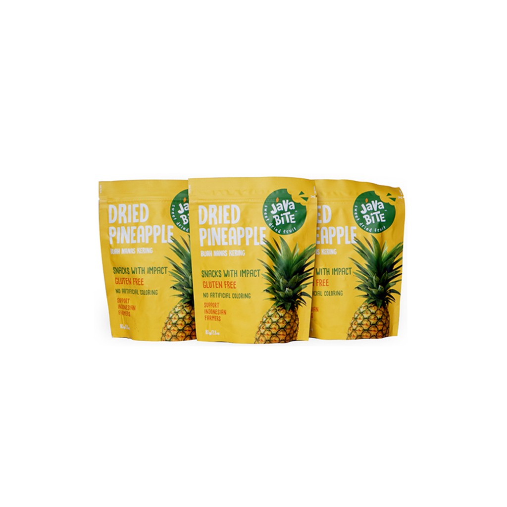 Jual 3pcs Java Bite - Dried Pineapple 80gr | Shopee Indonesia