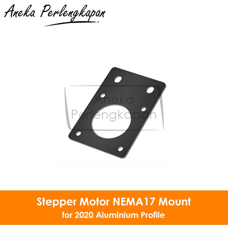 thumbnail interactive-video image 1 of Wendry NEMA17 Stepper Motor Mounting Plate - Black Anodized Aluminum For 3D Printers & Linear Motion 1 of 2