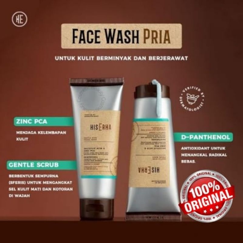 Jual HIS ERHA Gentle Acne Facial Wash Salicylic Avid & Zinc PCA 100g
