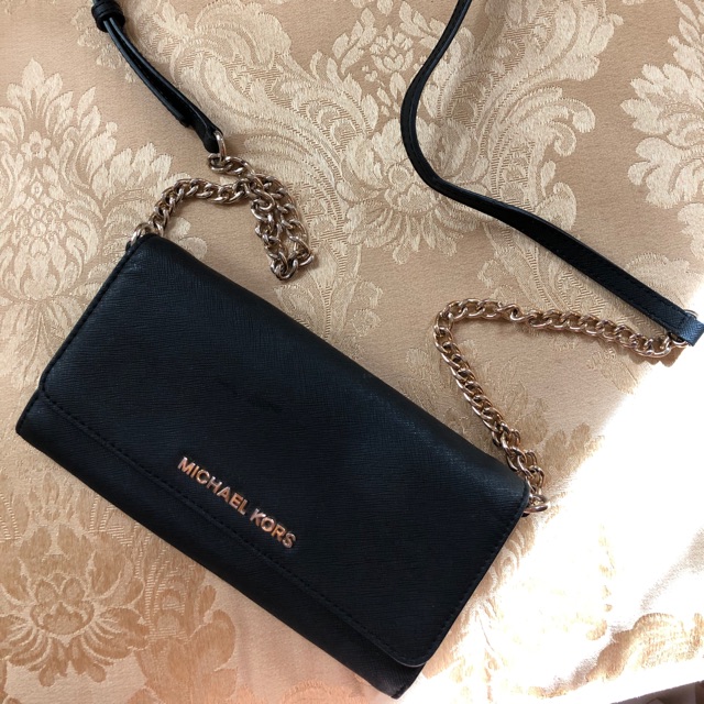 Michael kors cheap wallet chain