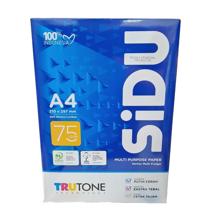 Jual Kertas Hvs A4 Sidu 75 Gsm Shopee Indonesia