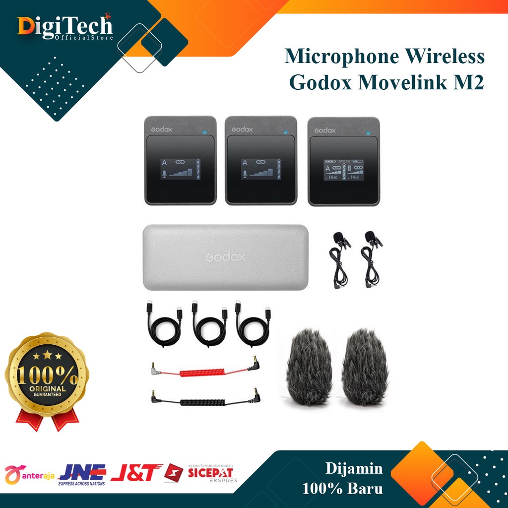 Jual Godox Movelink M2 Wireless Microphone System Shopee Indonesia