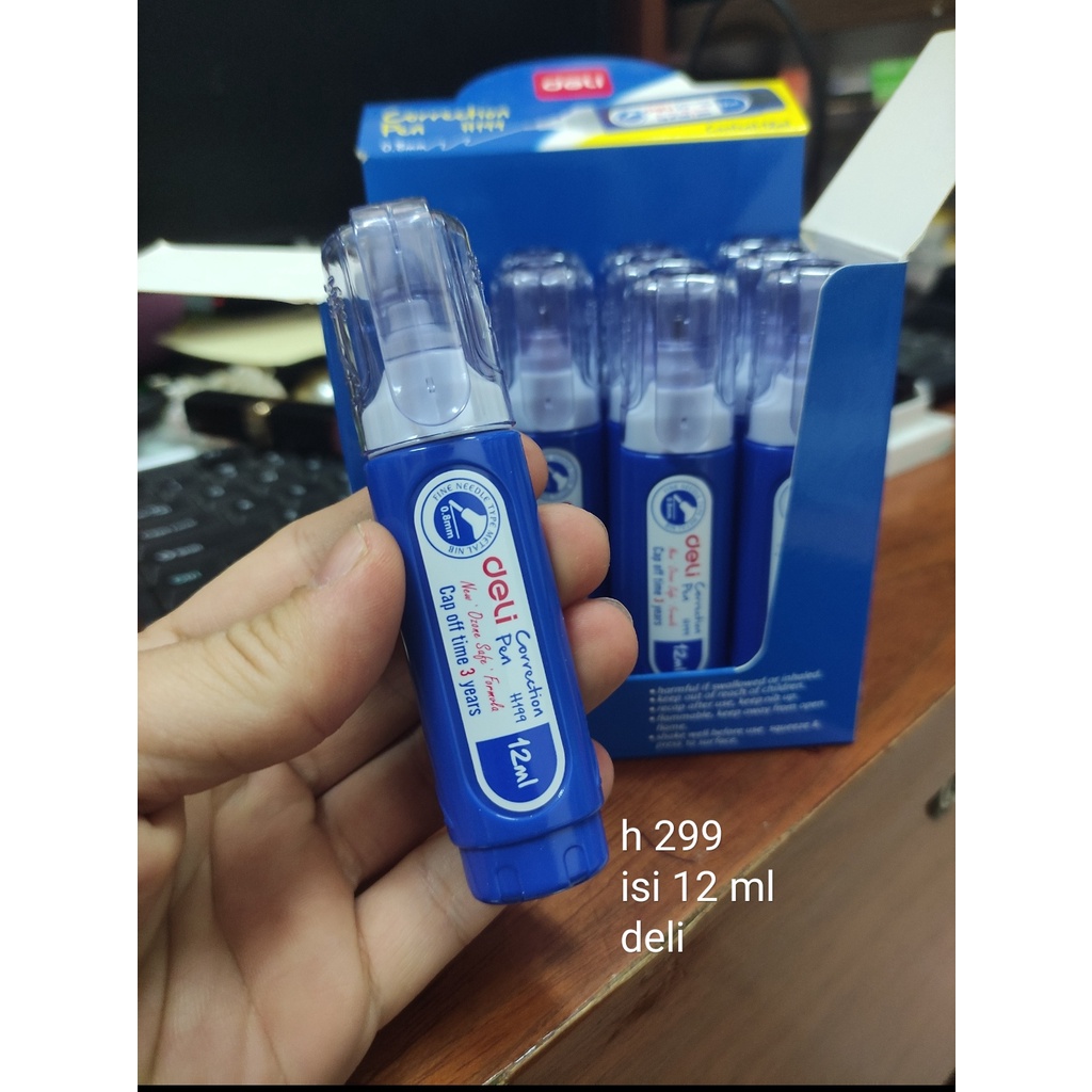 Jual tipex cair correction pen deli h 199 12ml | Shopee Indonesia