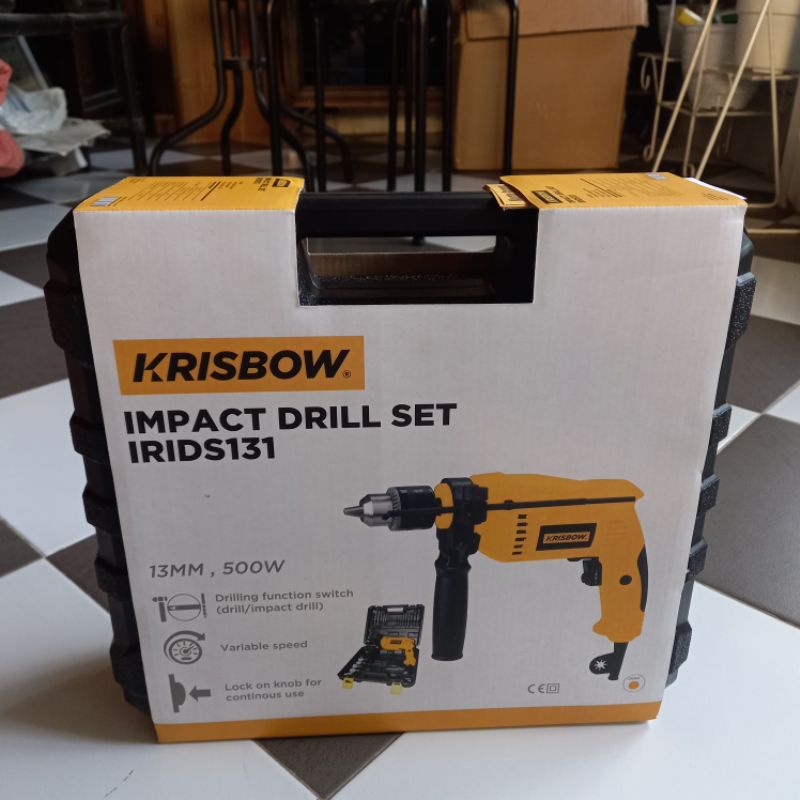 Jual Krisbow Impact Drill Mm W Set Bor Listrik Pcs Shopee