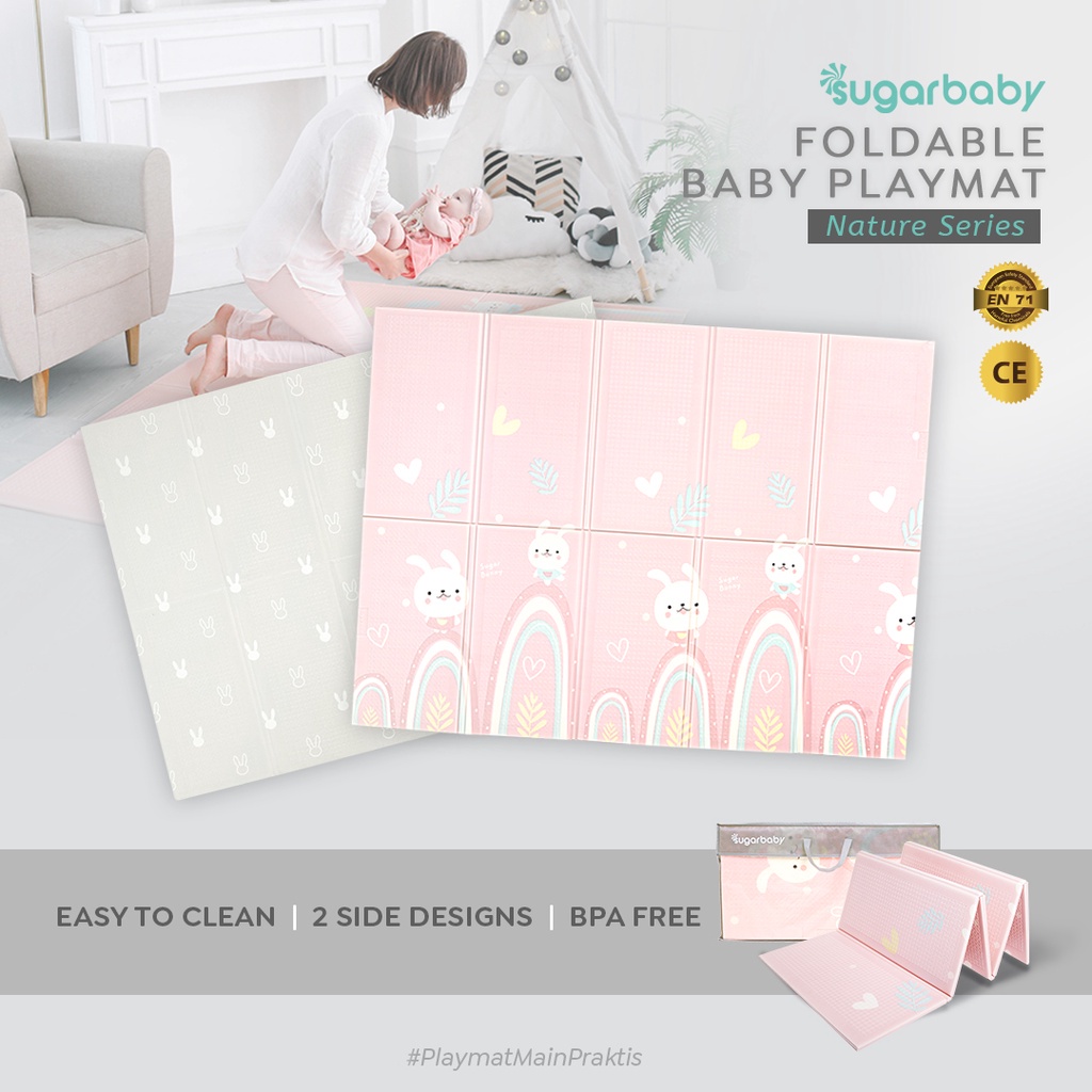 Jual Sugarbaby Foldable Baby Playmat (Nature Series) / Playmat Lipat