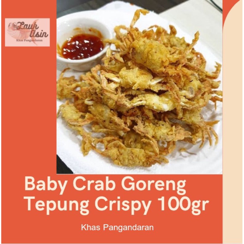 Jual Baby Crab Goreng Tepung Crispy 100gr Khas Pangandaran Shopee