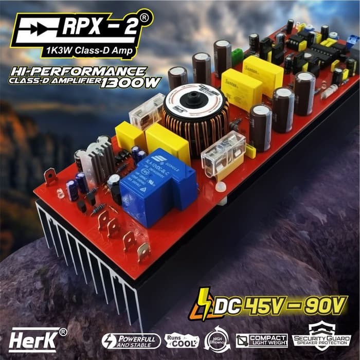 Jual KIT POWER AMPLIFIER CLASS D 1300W HERK RPX-2 KLASS D RPX2 CLAS