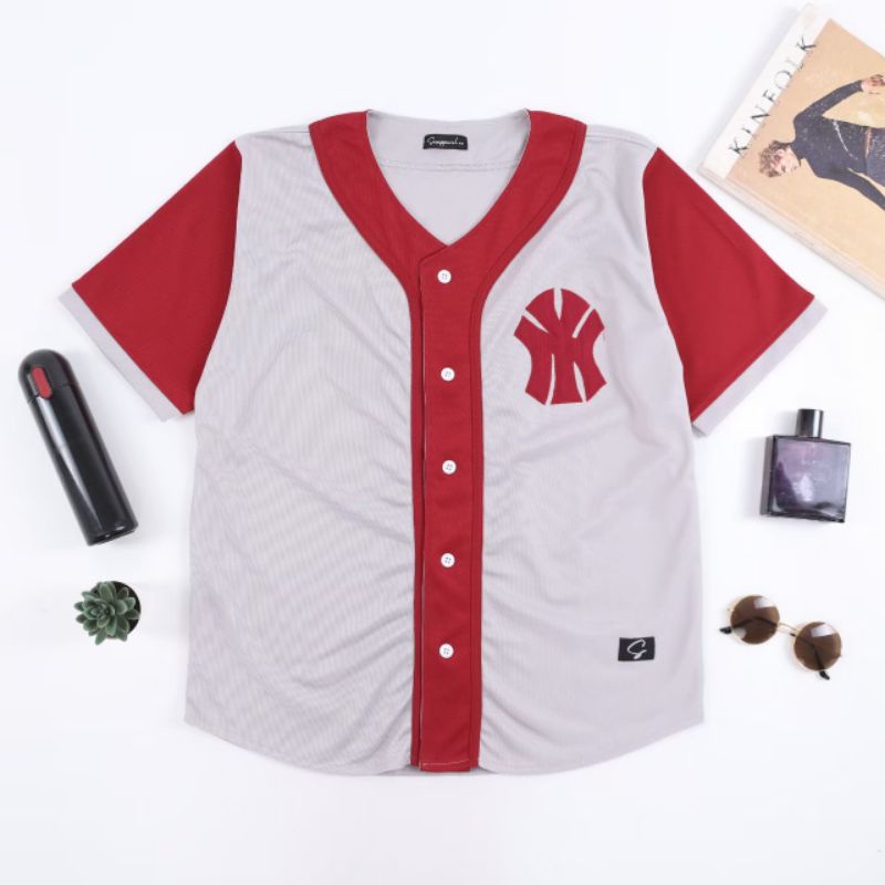 Promo Baju baseball jersey baseball yankees green Pria Wanita