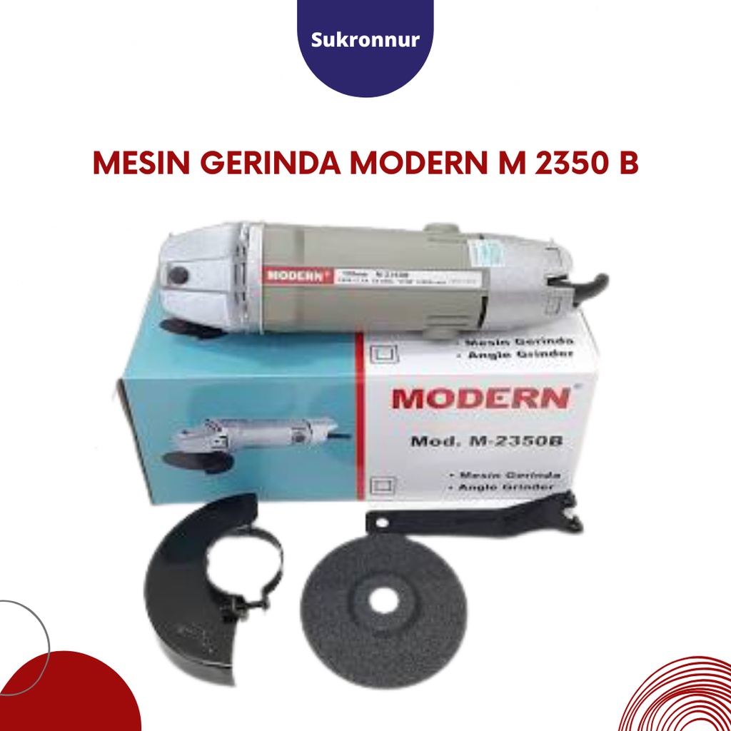 Jual MESIN GERINDA MODERN M 2350 B / GRINDA TANGAN MODERN 4 INCH MODERN ...