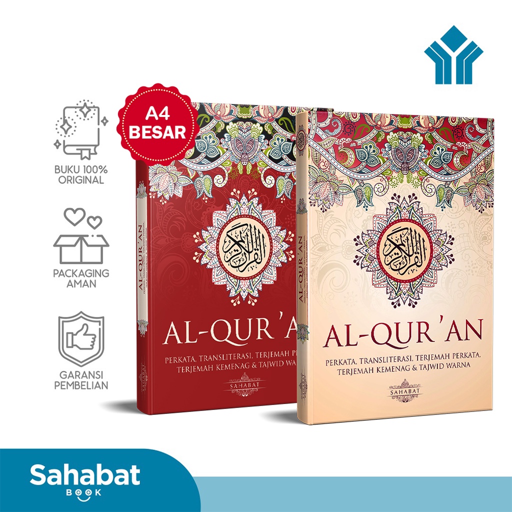 Jual A4 Besar Alquran Besar Terjemah Perkata Dan Tajwid Warna ...