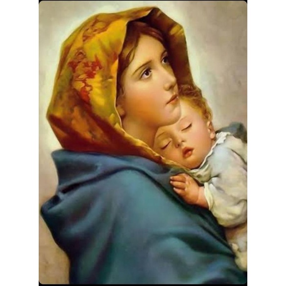 Jual DIY paket kristik bunda maria gendong bayi yesus virgin Mary child ...