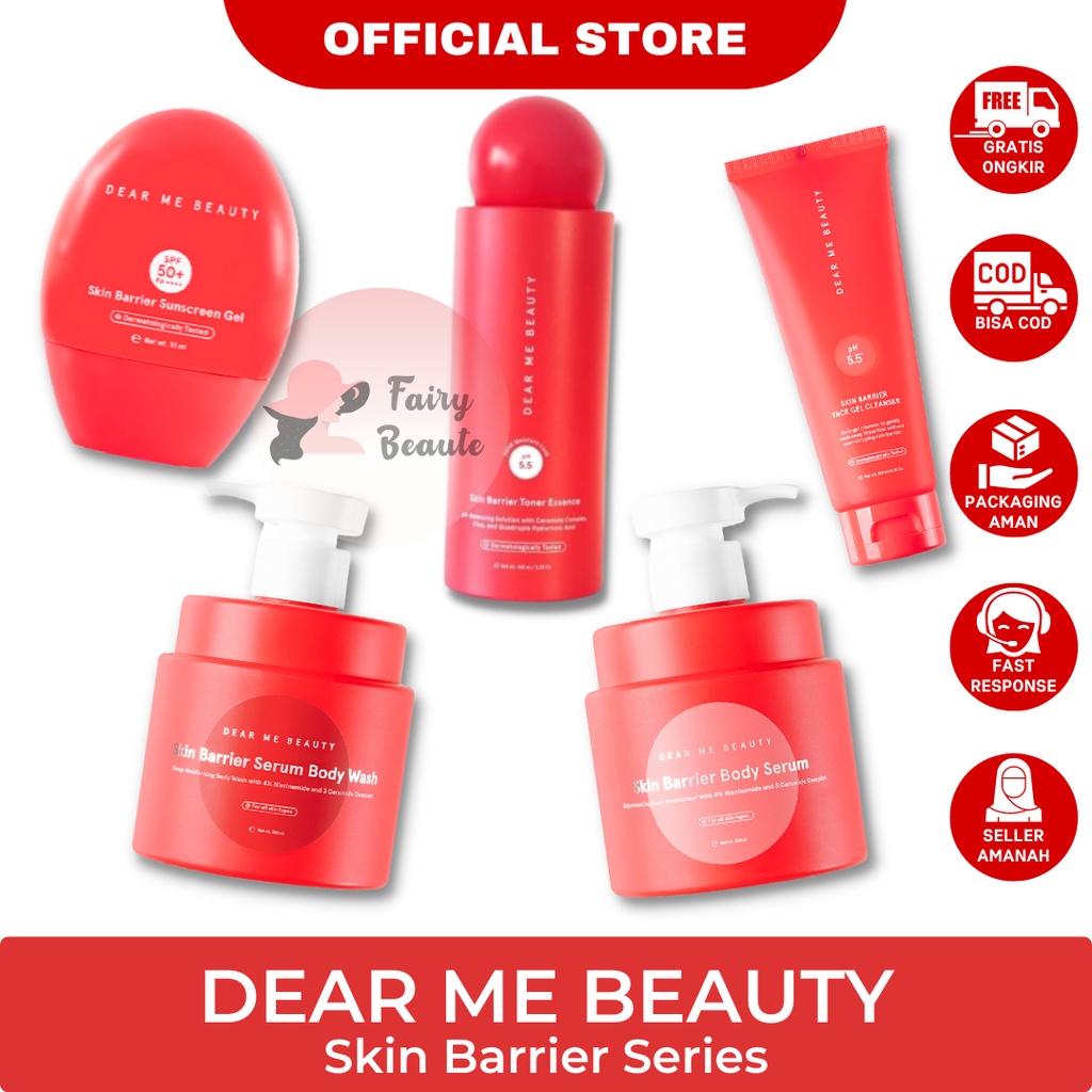 Jual DEAR ME BEAUTY Skin Barrier Series - Gel Cleanser | Toner Essence ...