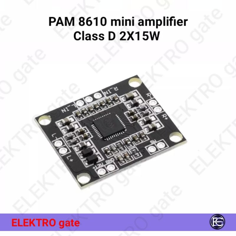 Tib Pam8610 2x15w Amplifier Board Digital Two-channel Stereo Power