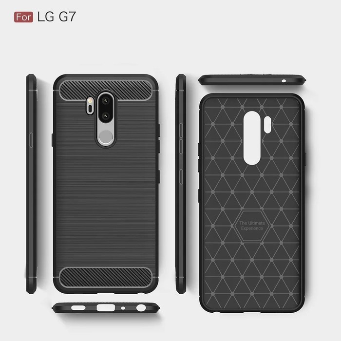 Jual CASE LG G7 G7 THINQ RUGGED SLIM ARMOR CARBON FIBER ANTI SHOCKPROOF ...