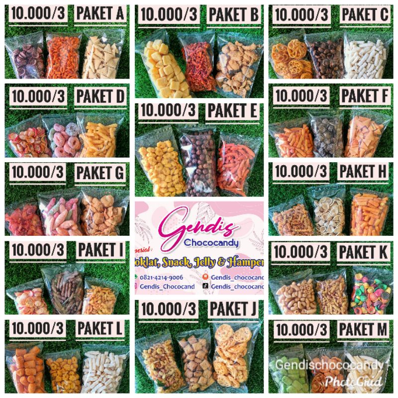 Jual PAKET SNACK MURAH / PAKET SNACK KILOAN / PAKET 10.000 3 | Shopee ...