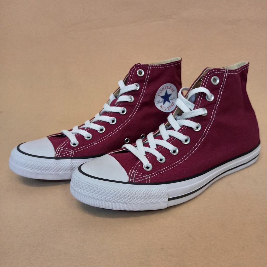 Jual Sepatu Converse High Maroon M C Sneakers Original Shopee