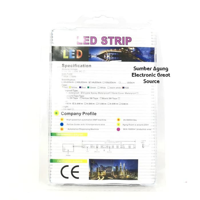 Jual LED Strip RGB Remot Emico RGB 2835 Warna Warni Bisa Diatur ...