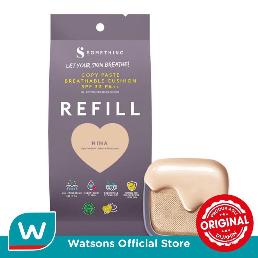 Jual Somethinc Copy Paste Breathable Cushion - Light Medium Nina ...