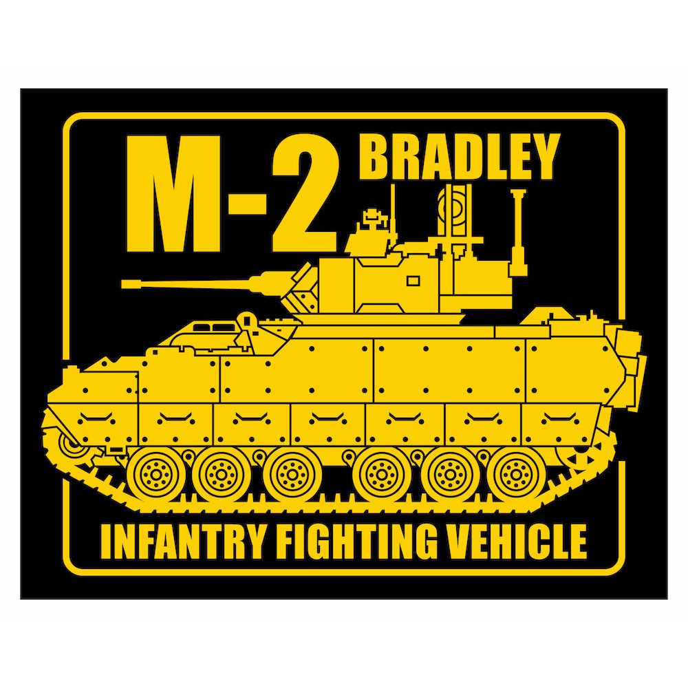 Jual M2 Bradley US Army IFV Square Cutting Sticker | Shopee Indonesia