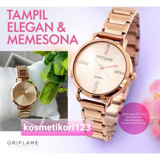 Rose gold outlet tone watch oriflame