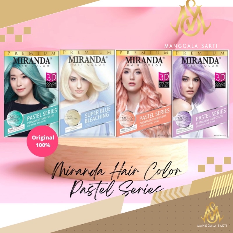 Jual Miranda Hair Color Pastel Series 30ml Shopee Indonesia