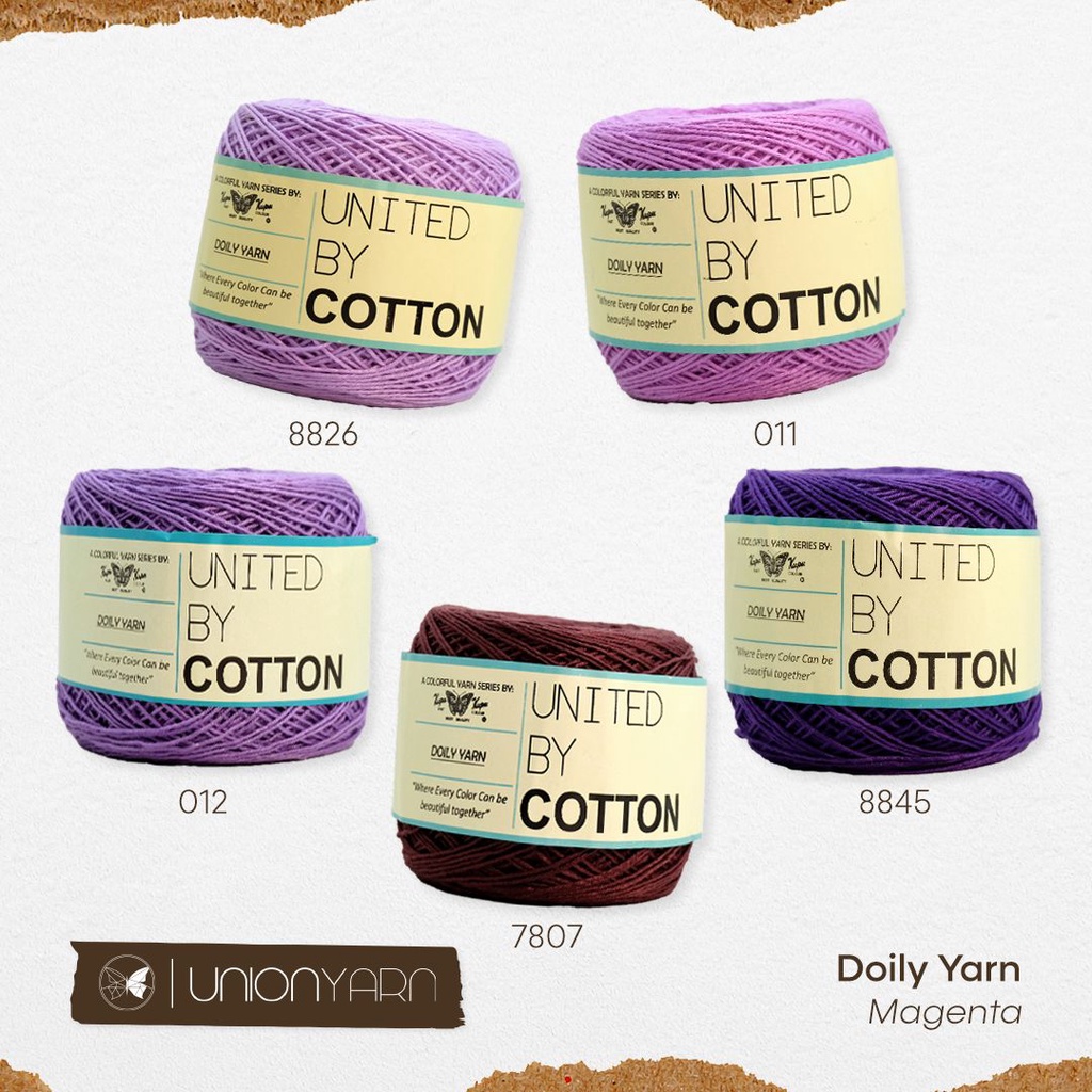 Jual Benang Rajut jala Benang Jala Doily Yarn United By Yarn | Shopee ...