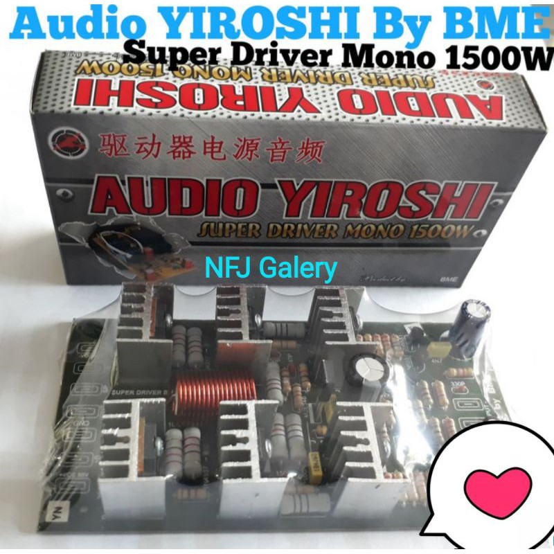 Jual Audio Yiroshi Super Driver Mono 1500 Watt Audio Original BME