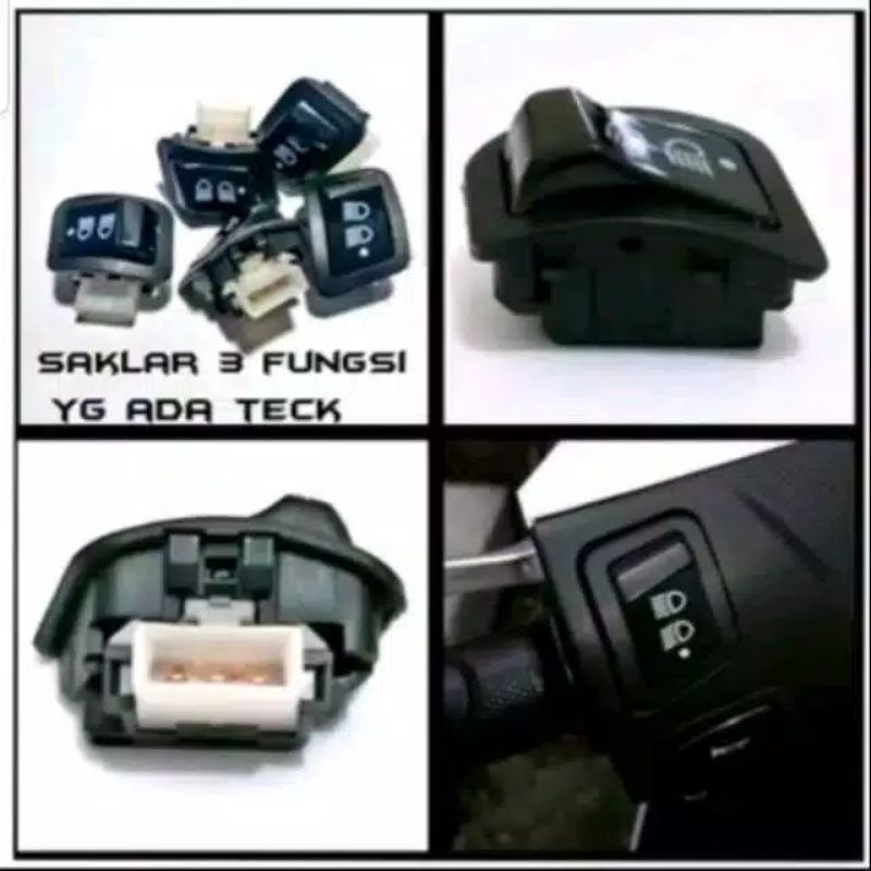 Jual saklar dim on off 3 fungsi pcx beat vario dll | Shopee Indonesia