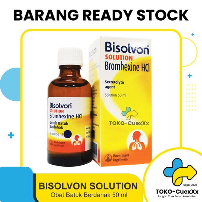 Jual Bisolvon Solution 50Ml | Shopee Indonesia