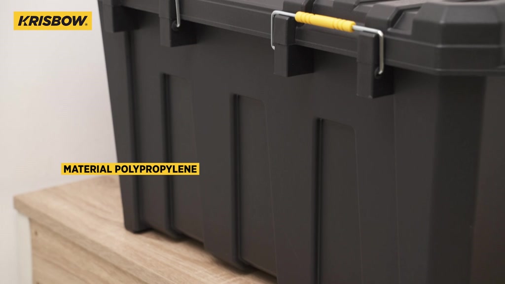 Jual Krisbow Container Box Kotak Penyimpanan 135 ltr - Hitam | Shopee ...
