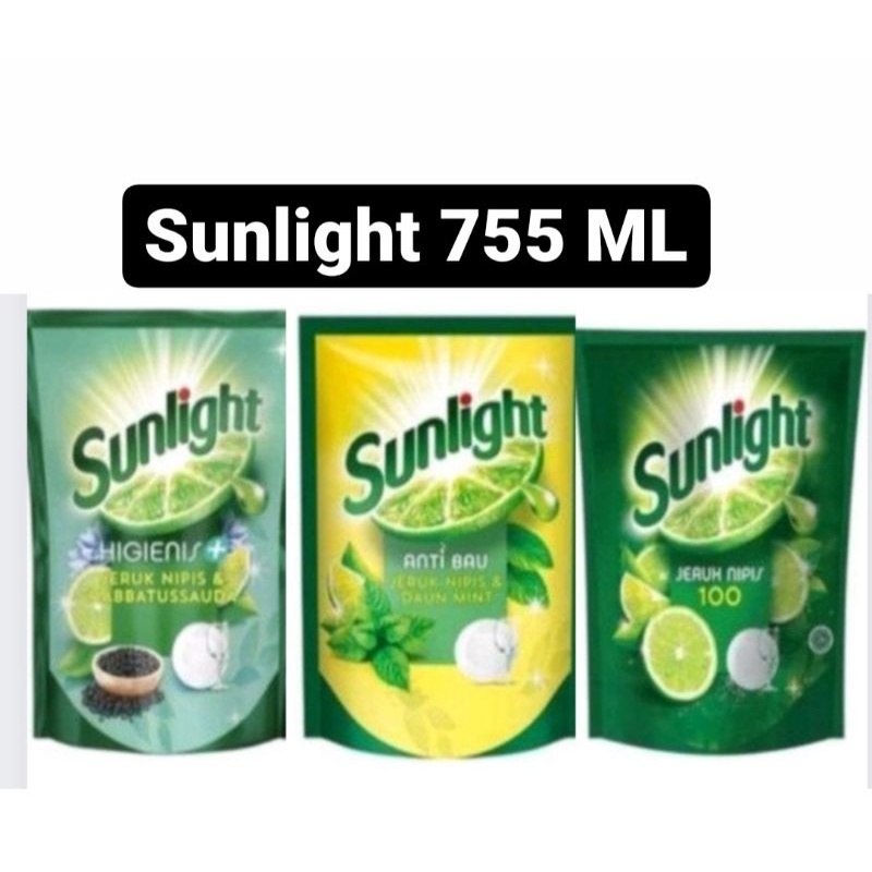 Jual Sunlight Jeruk Nipis /anti Bau / Habatussauda 755 ML Sabun Cuci ...