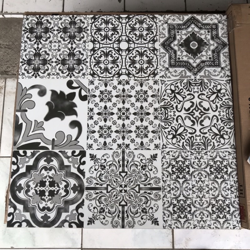 Jual keramik lantai 60x60 motif batik/ keramik teras/ keramik lantai