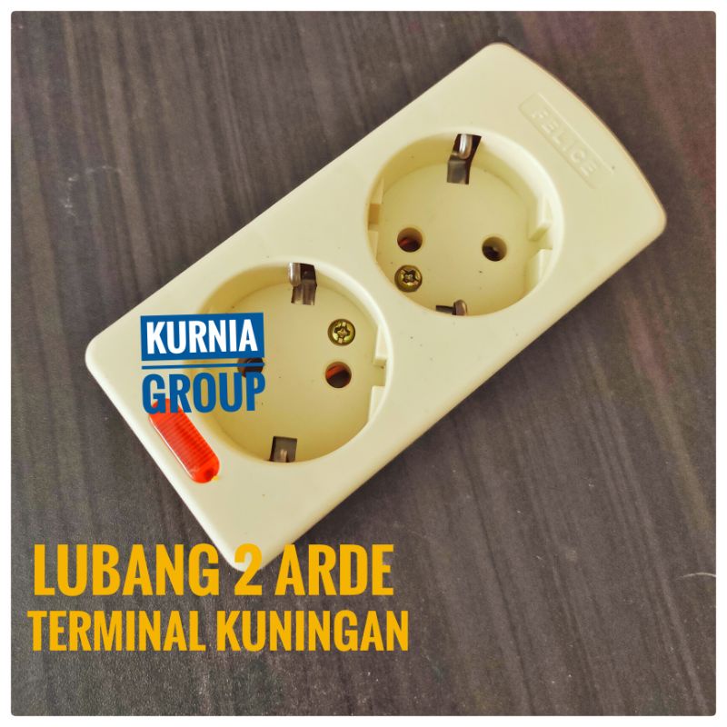 Jual TERMINAL STOP KONTAK 2 LUBANG + LAMPU BAHAN KUNINGAN TEMPEL TEMBOK ...