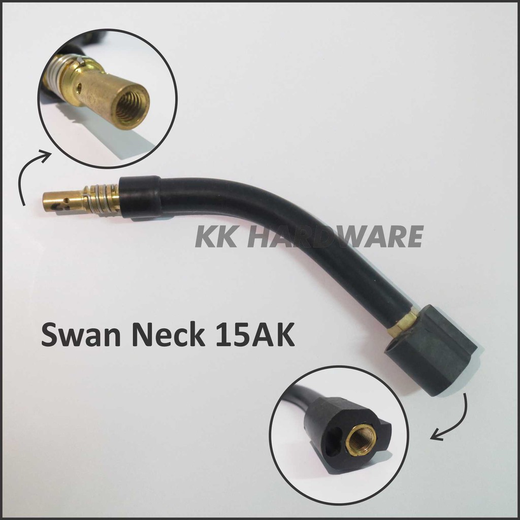 Jual Swan Neck Mig Torch MB 15AK Type Binzel Euro Untuk Stang Mig